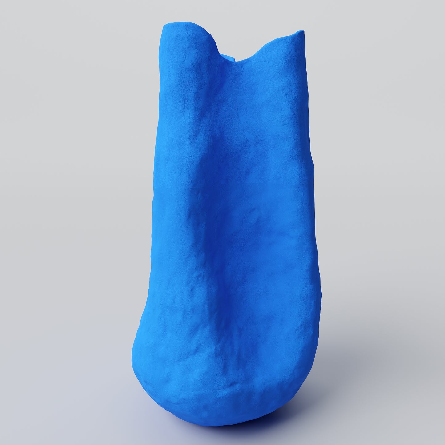 Barbara Matte Blue Porcelain Vase