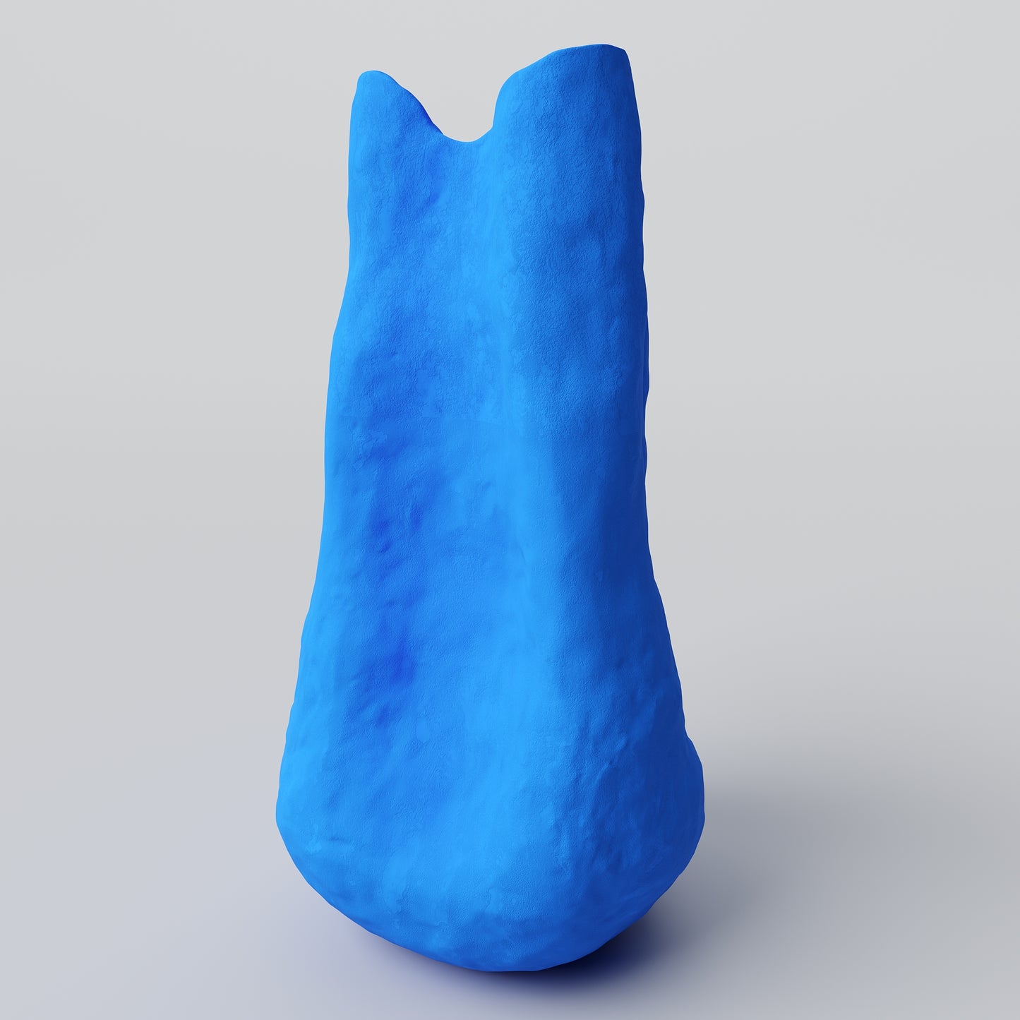 Barbara Matte Blue Porcelain Vase