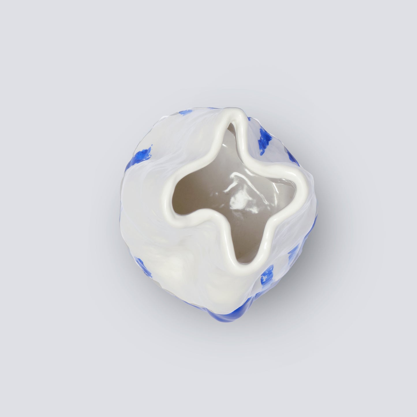 Georgia White and Blue Porcelain Vase