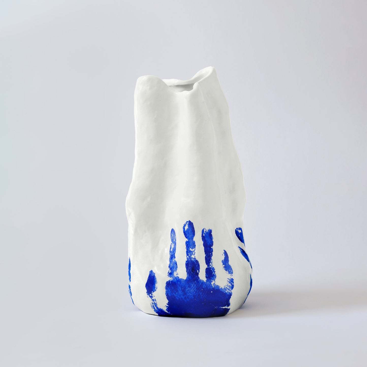 Georgia White and Blue Porcelain Vase
