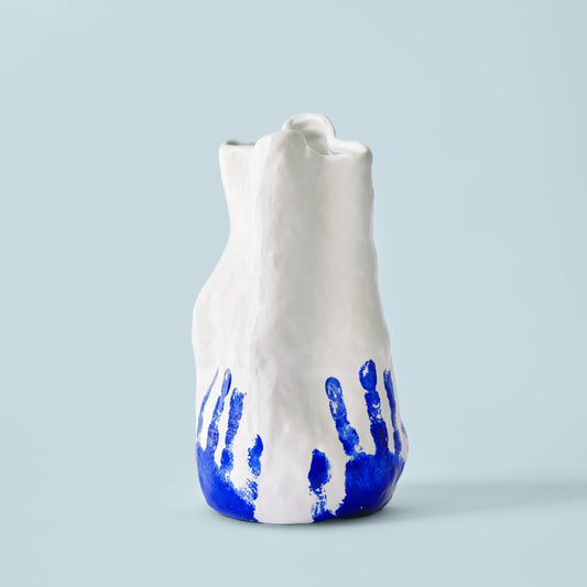 Georgia White and Blue Porcelain Vase