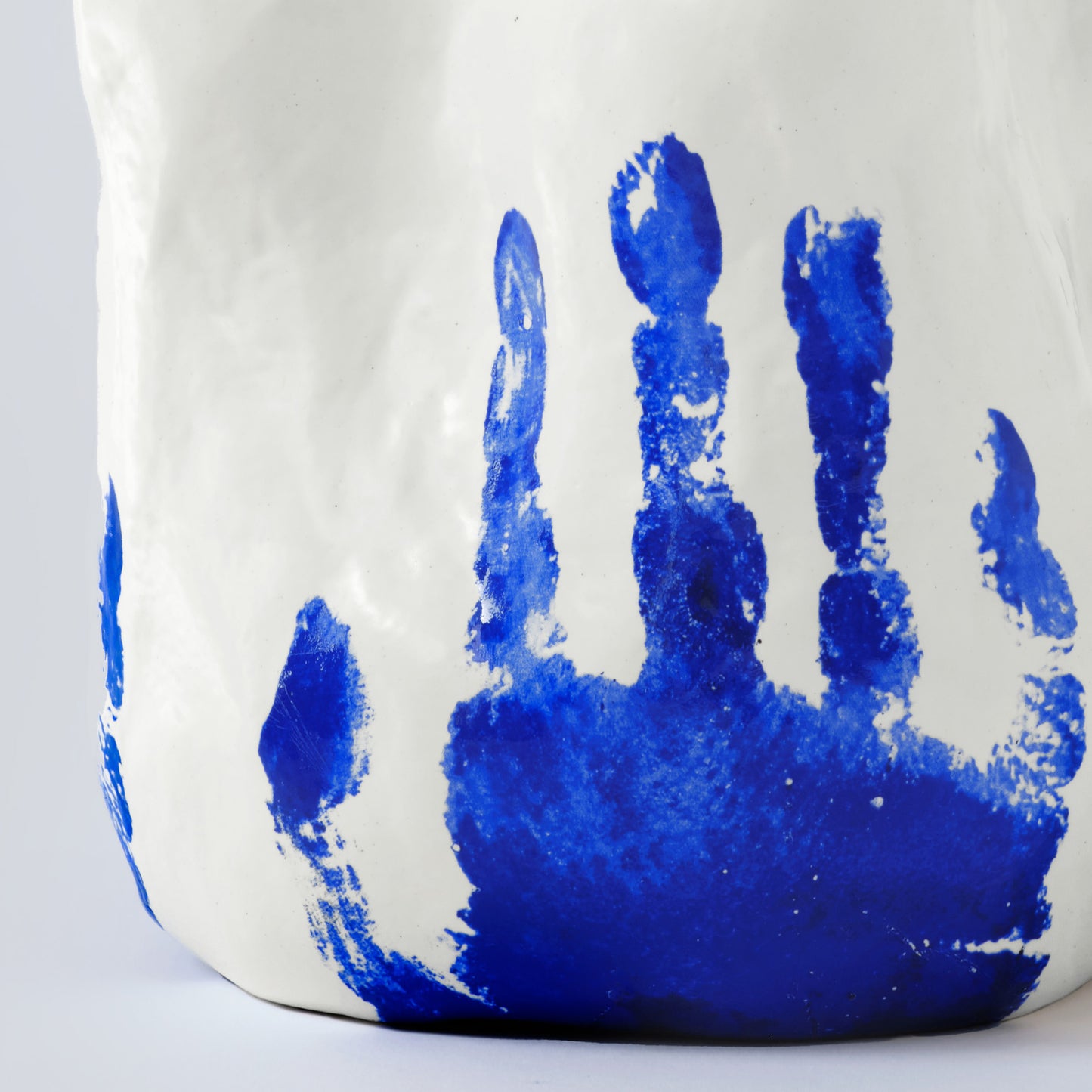 Georgia White and Blue Porcelain Vase