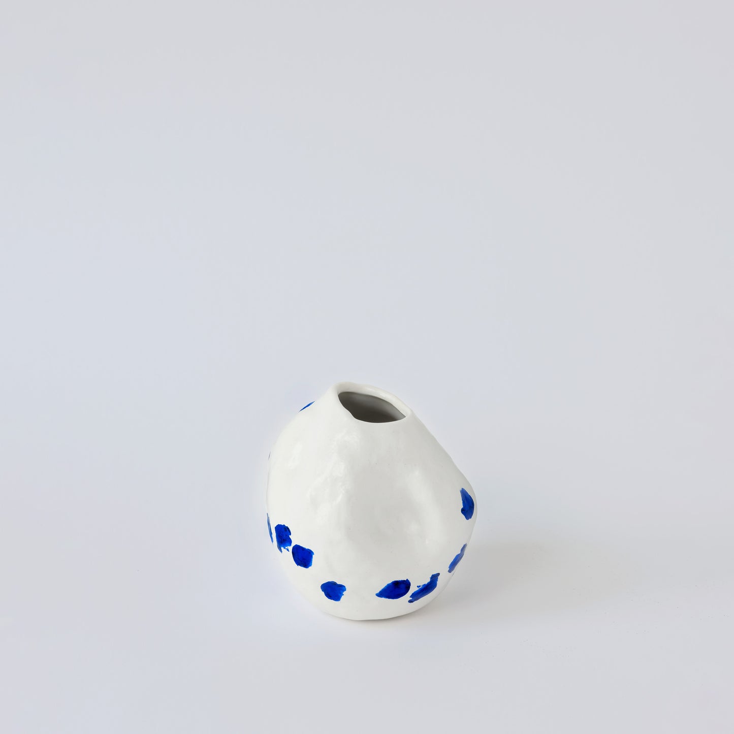 Kara White and Blue Porcelain Vase