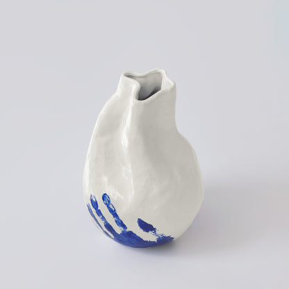 Alexis White and Blue Porcelain Vase