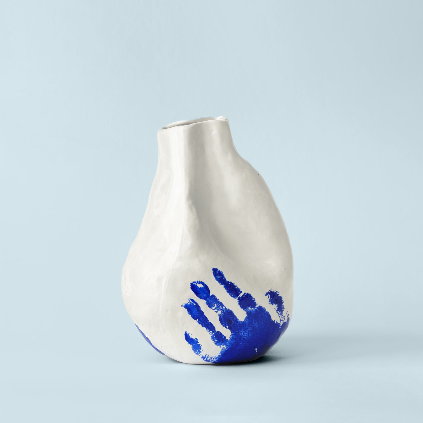 Alexis White and Blue Porcelain Vase