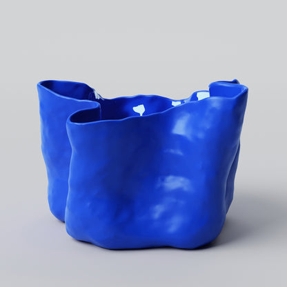 Yayoi Blue Porcelain Planter