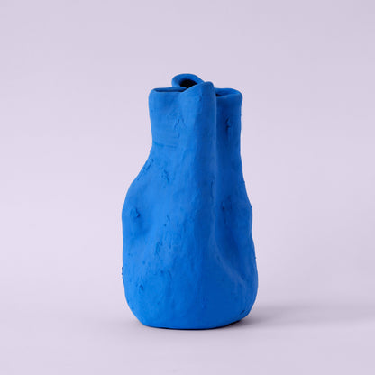 Georgia Matte Blue Porcelain Vase