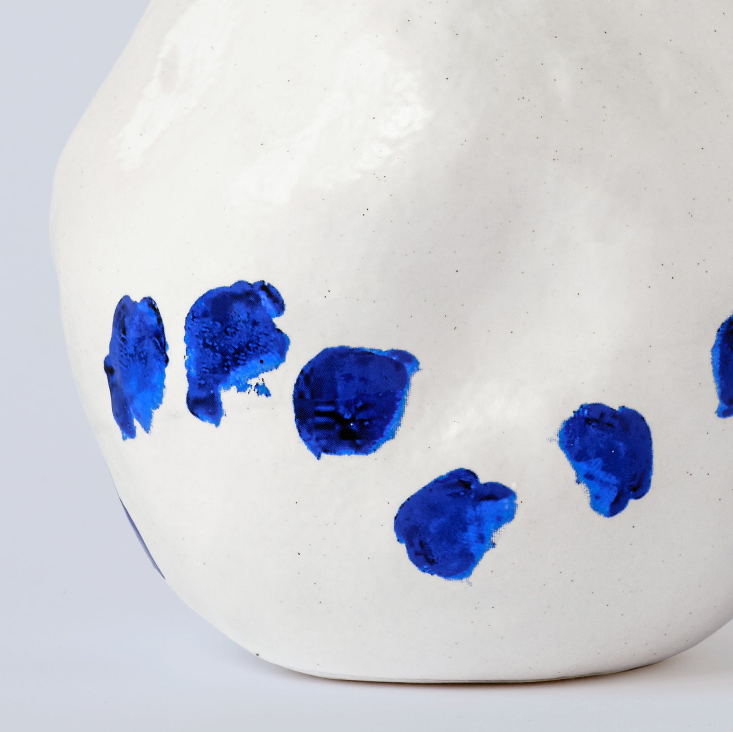 Kara White and Blue Porcelain Vase