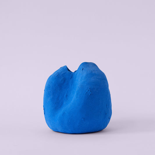 Louise Matte Blue Porcelain Vase