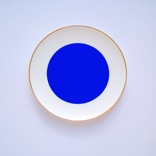 Bold Blue Porcelain Plate