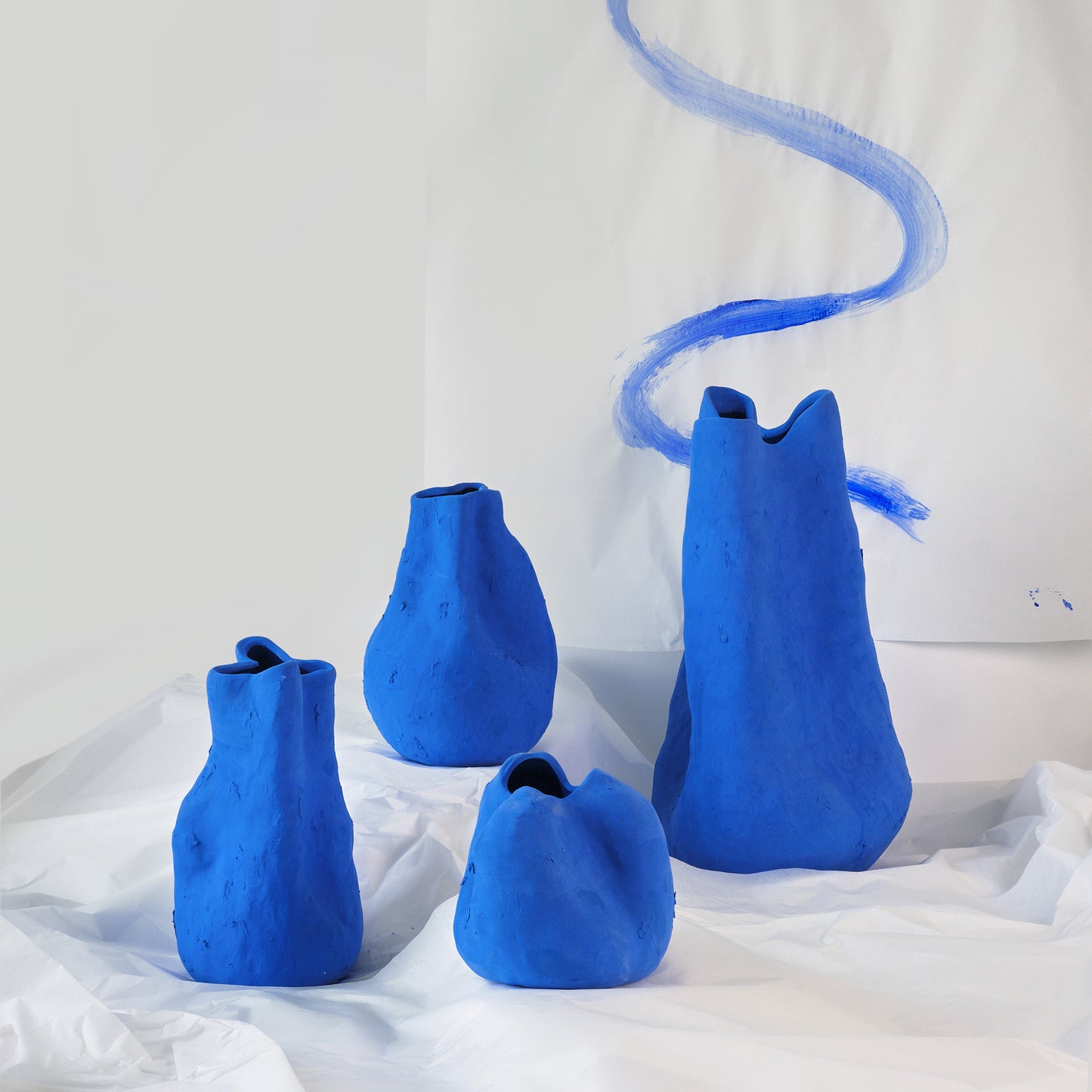 Alexis Matte Blue Porcelain Vase