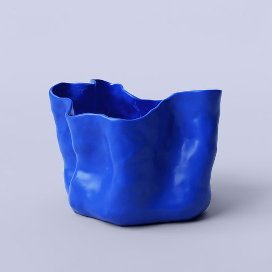 Yayoi Blue Porcelain Planter